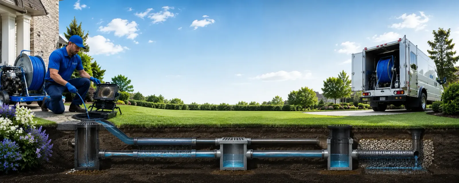Outdoor drain cleaning information for Caledonia, OH